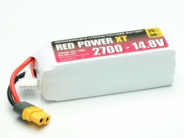 15423 LiPo Akku RED POWER XT 2700 - 14.8V XT60