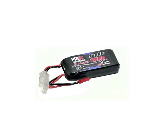 Pink Performance Zephir LiPo 2S 7.4V-1300-35C (JST) 72x34x15mm 71g