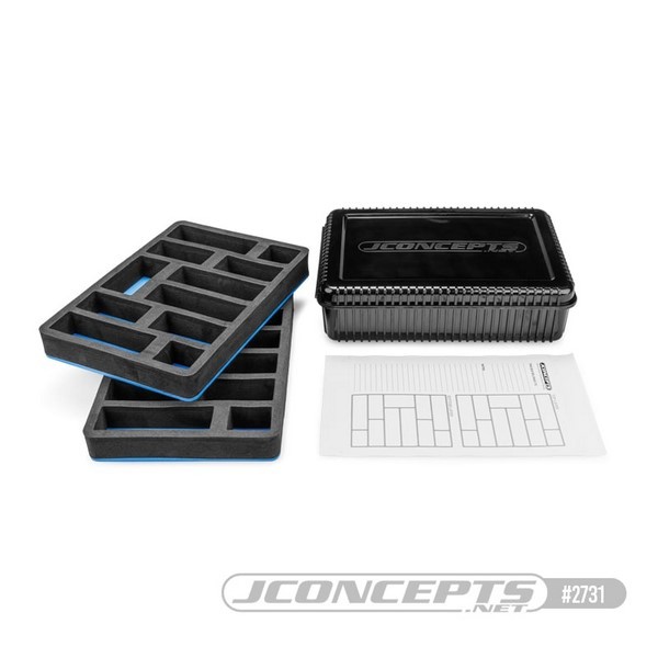 JConcepts Aufbewahrungsbox für 18 Paar 1/10 Stossdämpfer Federn