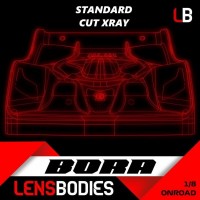 Lens Bodies Bora Karosserie Xray 1/8 Onroad STD