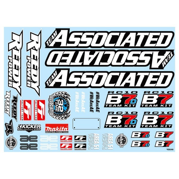 92465 Asso RC10B7 Decal Sheet