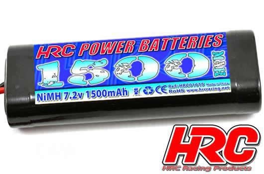 HRC Akku 7.2V 1500 NimH 6-Zellen Power Batterie Tamiya Stecker