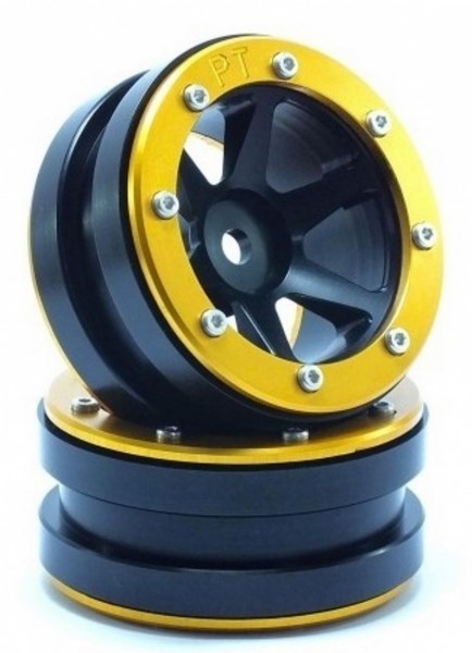 Absima Beadlock Wheels PT-Slingshot Schwarz/Gold