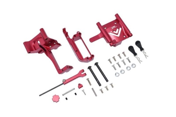 GPM ALU Handbrems Modul und Mitteldifferential Abdeckung Rot für ARRMA 1/7 Fellony, Infraction