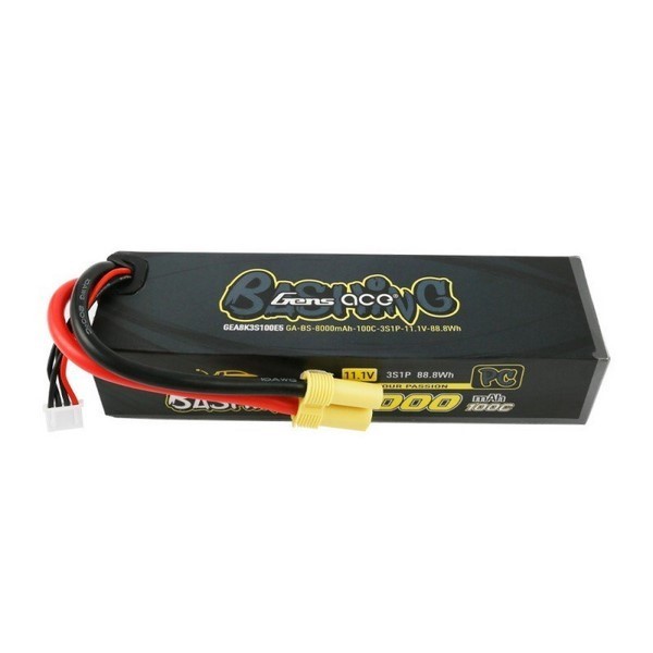 Gens ace Extreme Bashing LiPo 3S 11.1V-8000 EC5 - 157x47x34mm 515g