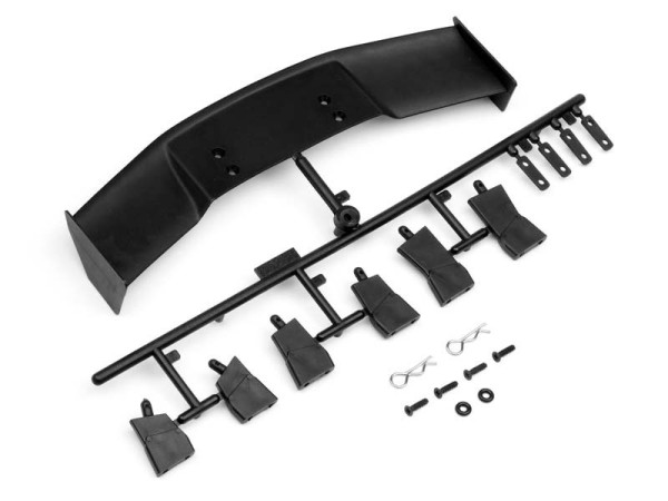 85288 GT Wing Set (Type D, 1/10, noir)