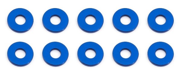 31385 Asso Bulkhead Washers 7.8x1.0 mm blue alu