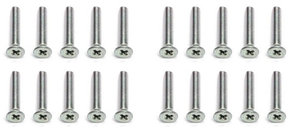 25198 Asso Screws 2.6x16 mm FHPS