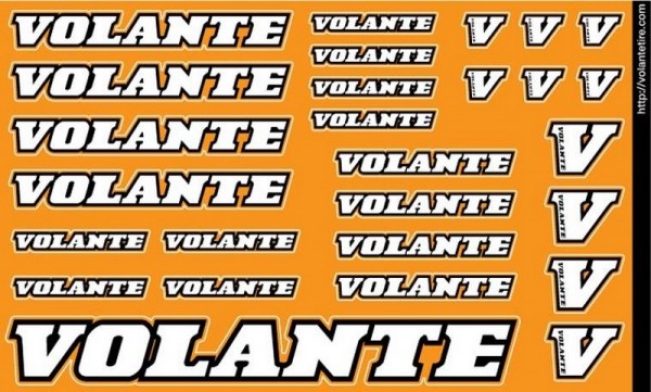 Volante Sticker - Orange