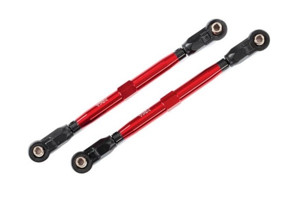 8997R Traxxas Vorspur-Links Wide Maxx Rohr Alu Rot