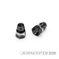 JConcepts RC10B7 Fin Titanium Front Stand-Off Schwarz 8mm