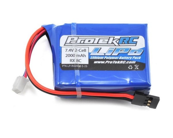 ProTek 7.4V/2000mAh LiPo HB&Losi 8IGHT Rx Pack