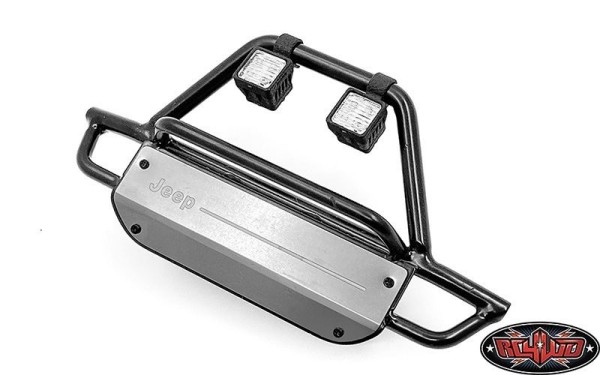 RC4WD KS Steel Front Bumper w/ Lights for Axial