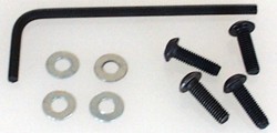 U1496 M3x10mm Button Screws+Washers(pk4)
