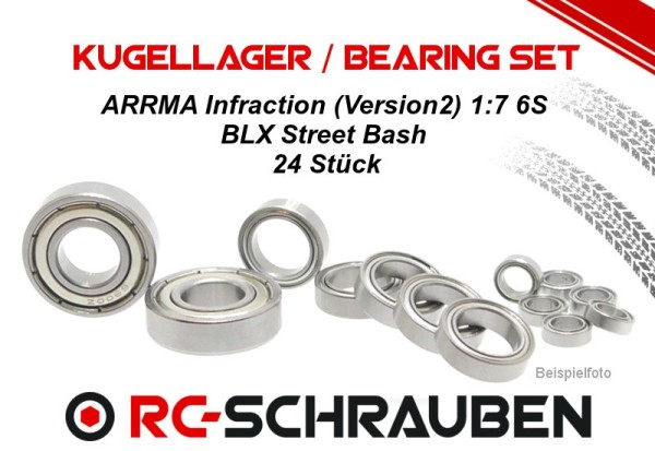 Kugellager Set ( ZZ) ARRMA Infraction (Version2) 1:7 6S BLX Street Bash