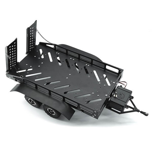 FASTRAX DUAL-AXLE TRAILER w/RAMPS & LEDs (Med 1/12