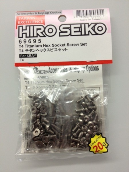 69695 Hiro Seiko Xray T4 Titan Schrauben Set