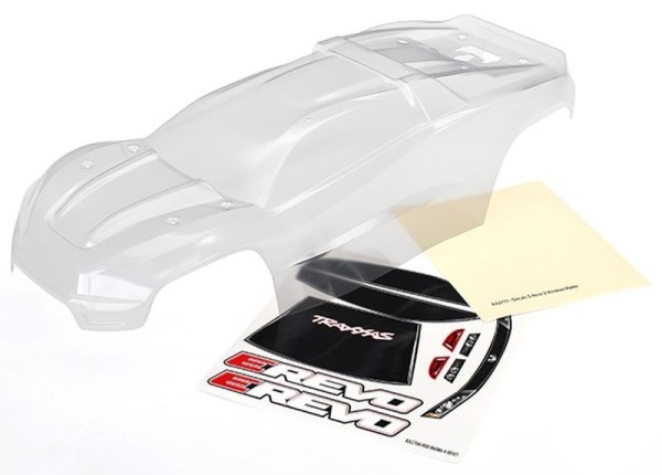 8611 Traxxas Karosserie E-Revo 2.0 unlackiert + Decal