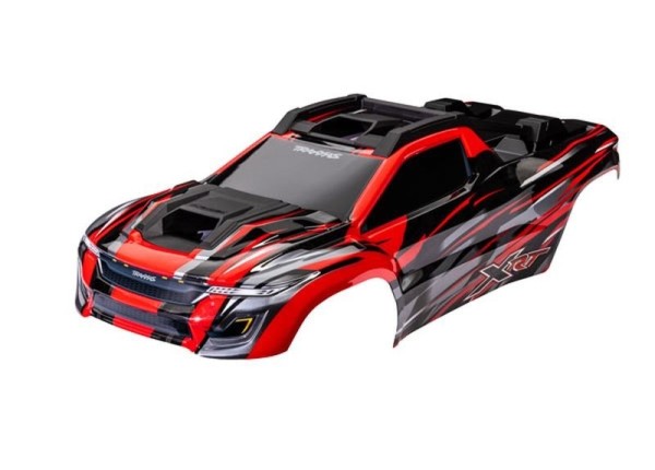 7812R Traxxas Karosserie XRT rot lackiert fertig vormontiert inkl. Clipless Halterung