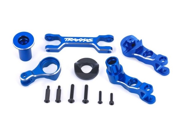 7746-BLUE Traxxas Servosaver-Umlenkung Alu Blau