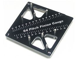 ST-007/BL Pinion / Camber Gauge - Black Sturzlehre / Ritzelgrössenmesser