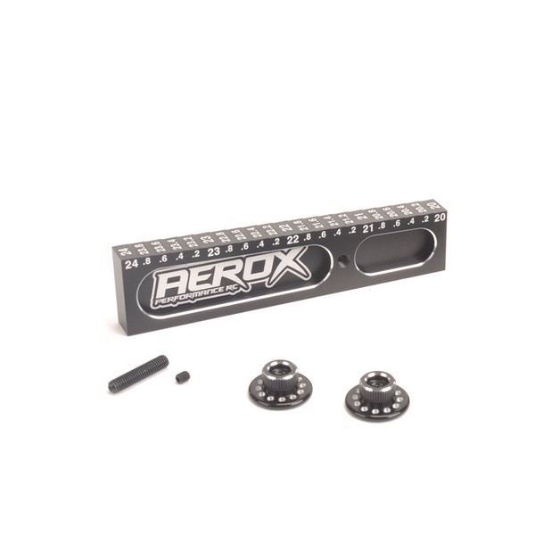 AX015 Aerox Ausfederweg Einstelllehre Droop Gauge & Disks