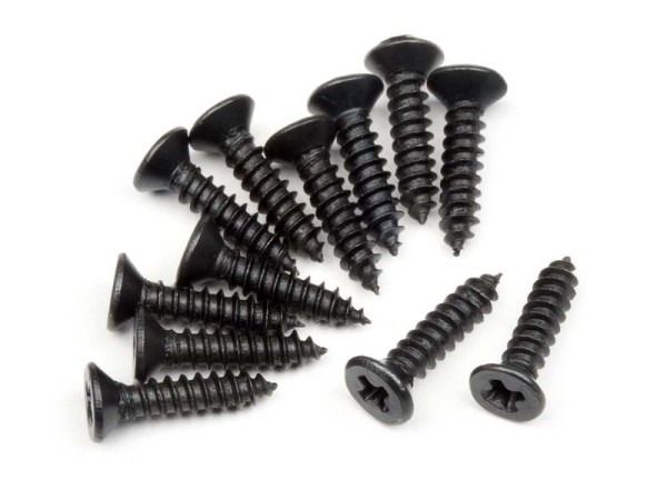 101273 Bullet - TP. Flat Head Screw M2.6x12mm (12p