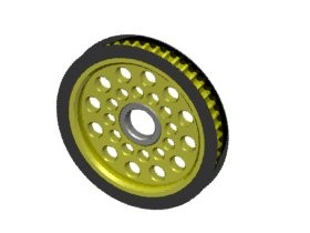 3RAC-3PY/45 Aluminum Diff Pulley Gear T45