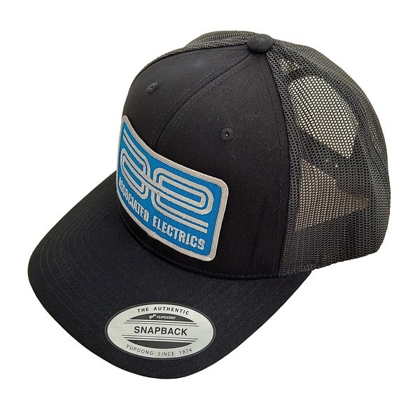 97008 Asso AE Logo Trucker Hat, curved bill, black