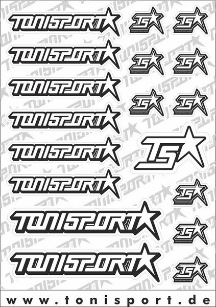 ToniSport Decal Sheet - White