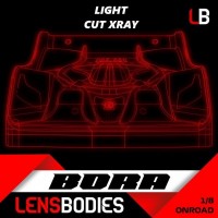 Lens Bodies Bora Karosserie Xray 1/8 Onroad LW