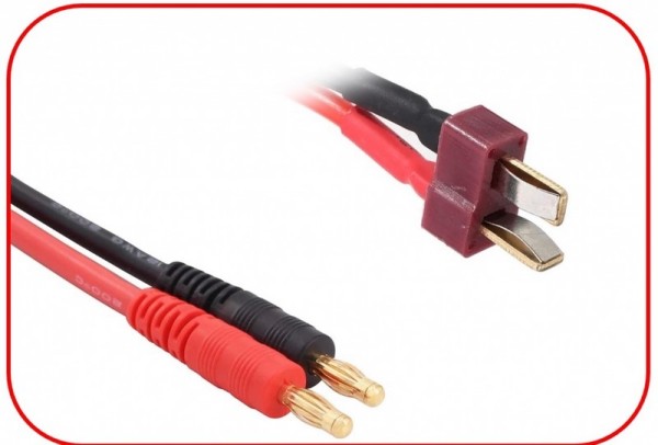 AB3040073 Ladekabel 4mm Goldstecker - T-Plug 300mm