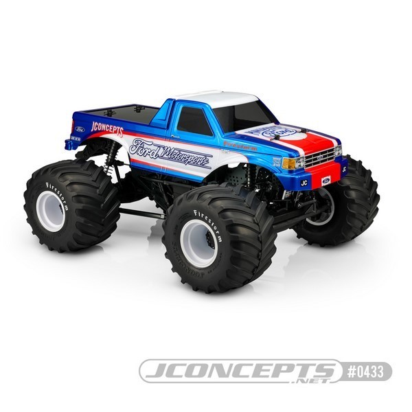 Jconcepts 1989 Ford F-250 monster truck body w/ ra