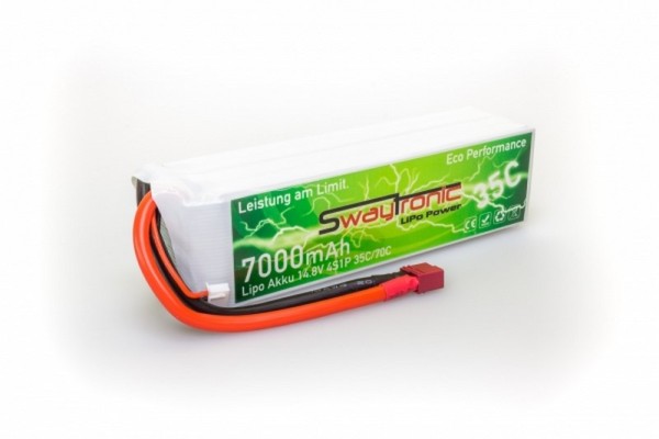 SWAYTRONIC LiPo 4S 14.8V 7000mAh 35C/70C T-Plug