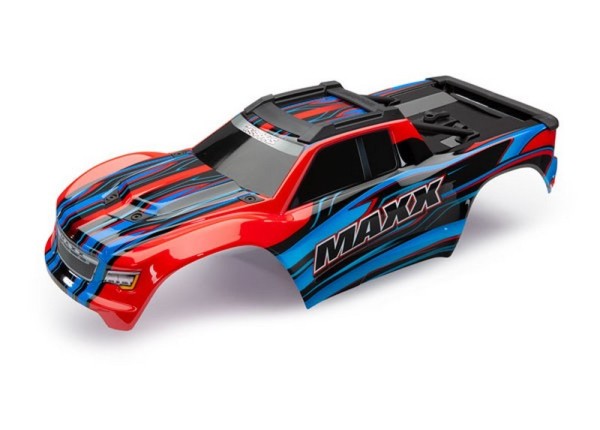 8911P Traxxas Maxx Karosserie Rot -V1 (Nicht Wide Maxx)