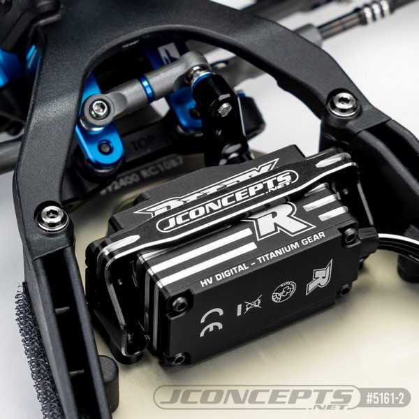 JConcepts RC10B7 RC10B7D Servo Haltebügel Schwarz