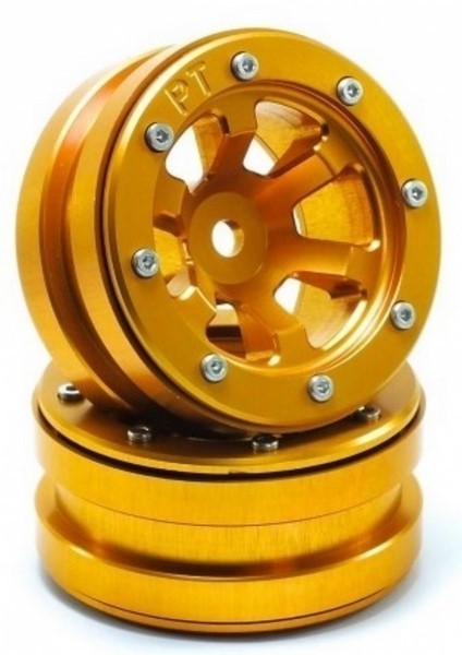 Absima Beadlock Wheels PT-Claw Gold/Gold 1.9