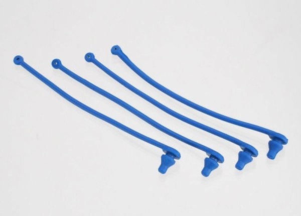 5751 Traxxas Gummihalter Karosserie Splinten Blue (4) Gummi Seil für Karosserie Splinten