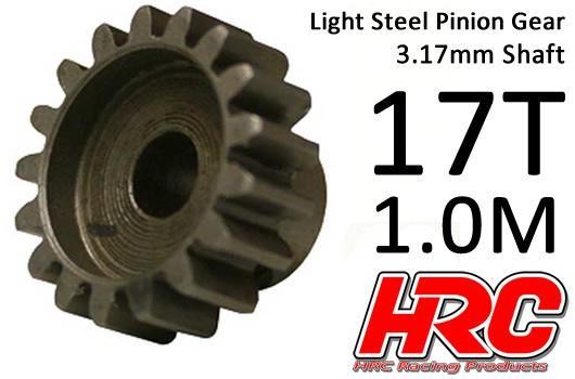 HRC71017S Stahl Ritzel - 1.0M / 3.17mm Achse 17Z