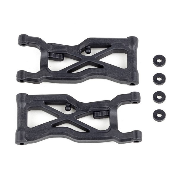 92409 Asso RC10B7 FT Rear Suspension Arms, carbon