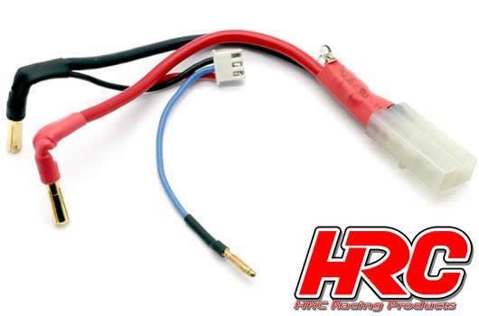 HRC9151SL Ladekabel Polarity Check LED - 4mm Gold