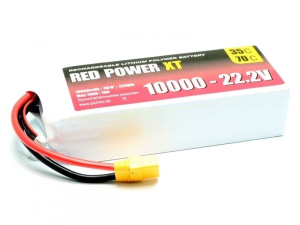 15453 LiPo Akku RED POWER XT 10000 - 22.2V XT90