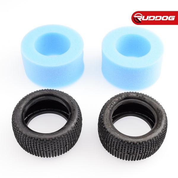 Sweep SQUARE ARMOR Rear Blue (Extra Soft) 1:10 buggy tires/Open cell inserts 2pcs Reifen