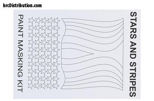 XM054L XXX Main Spray Maske - Stars and Stripes Lackierschablone
