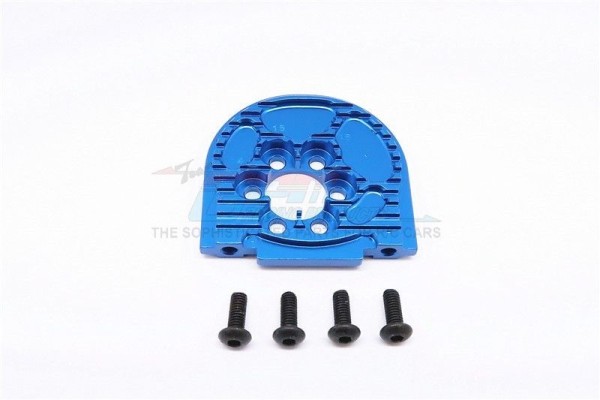 GPM ALU Motorhalter einstellbar Tamiya TT02 Blau