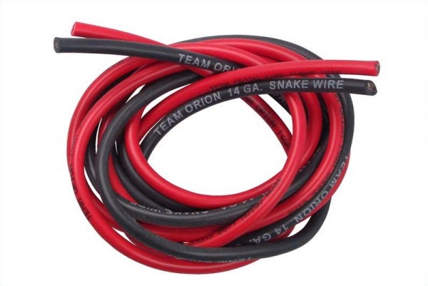 40300 Silicone Wire 14AWG black/red
