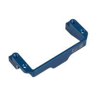 92456 Asso RC10B7 FT One-Piece Servo Mount Blau Aluminium