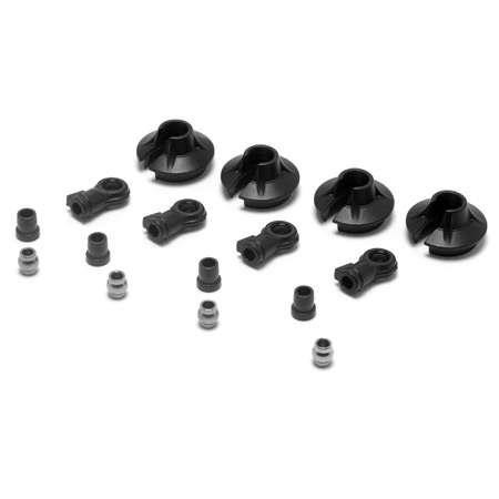 LOSA5435 8IGHT 15mm Shock Ends, Cups, Bushin