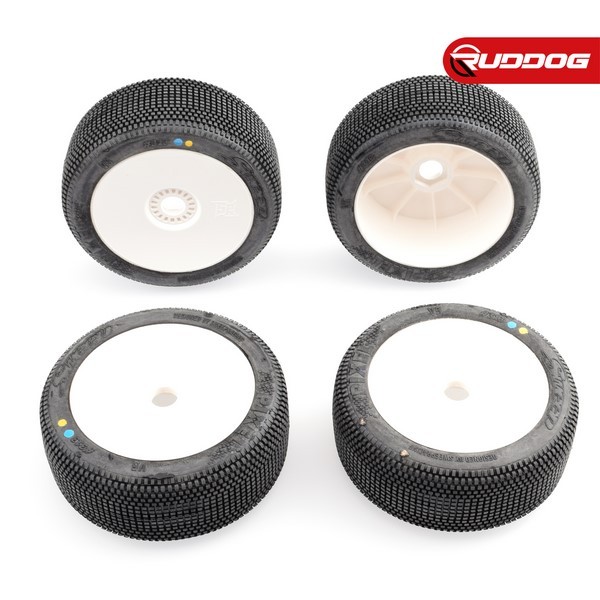 Sweep PIXEL White (Medium) X Pre-glued set tires/White wheels 4pcs Kompletträder Reifen