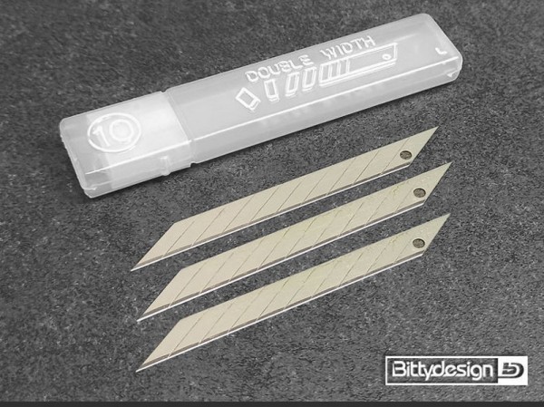 Bittydesign Cutter Klingen Messer für Hobby Art 30° (3x 10 Stk.)
